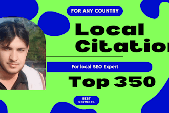 do best 350 local SEO, business listing for any country directory subsubmissions