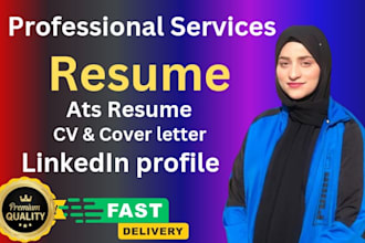do a professional resume, cover letter, optimize linkedin