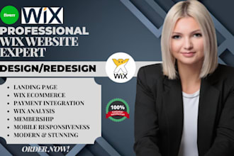 do wix website design, wix redesign , wix ecommerce, wix landing page, wix seo