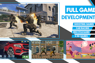 be your unity game developer for android, os, PC, VR, console
