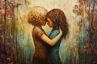 paint a stunning watercolor friendship portrait