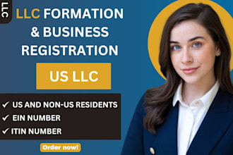 register llc for any state of usa company formation with ein both us non us