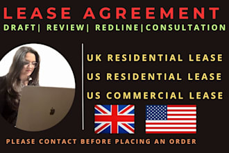 draft residential, commercial lease agreement, complete agreement