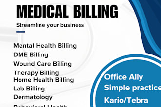 do dme billing, mental health billing, wound care for US doctors