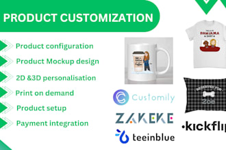 create premium teeinblue customily zakeke and zepto design 2d 3d model