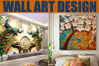 create awesome canvas wall art, poster, flyer designs, banners, yards
