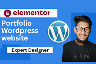 create portfolio wordpress website