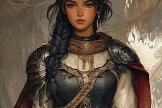 create a oc character art and dnd character