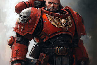 draw your favorite warhammer 40 character