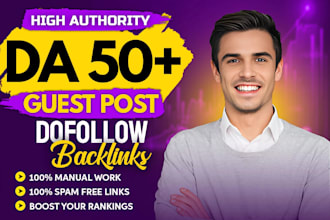 write and publish article on premium guest post sites with dofollow SEO backlink