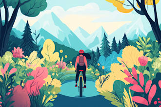 create flat vector illustration or cartoon character