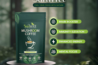 create product label design and product packaging