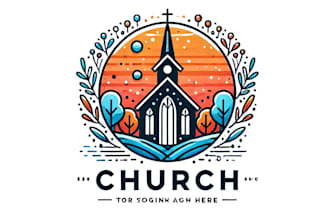 design a modern church logo