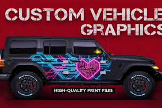 design jeep wraps, vehicle wrap, 4x4 jeep wraps, boat wrap design