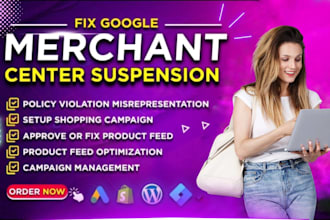 fix google merchant center misrepresentation suspension policy violation issue