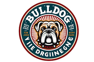 design moden bulldog logo