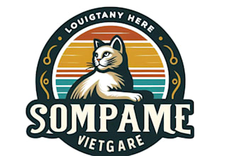 do awesome cat logo design
