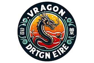 do modern dragon logo