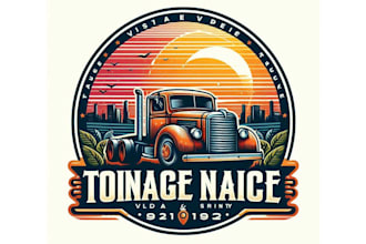 design modern transport logistic trucking logo