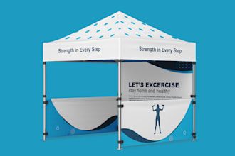 do canopy tent, table cover, backdrop, trade show banner