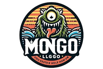 design luxury monster logo
