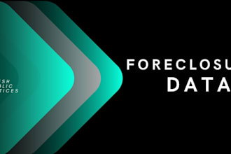 provide foreclosure data all over USA