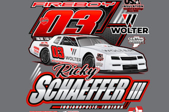 design high quality racing t shirt logo with free source file