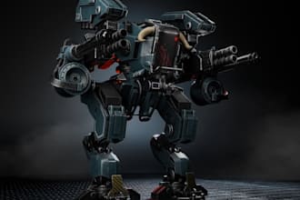 3d modeling hard surface, props, weapon, low and high poly texturing for gamedev