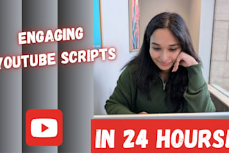 write engaging video scripts for you in 24 hours
