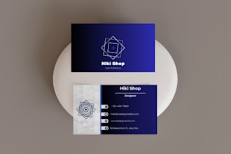 do a double sided business card design