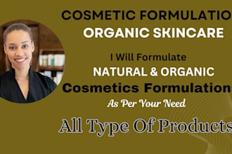 formulate natural and organic cosmetics products