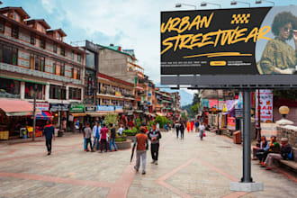 design billboard, yard sign, signage, signboard, or banner ads