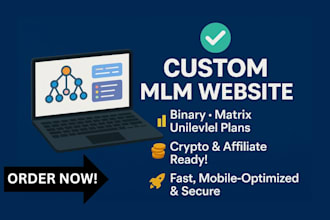 create MLM software, MLM website, MLM app, affiliate MLM site, crypto MLM site