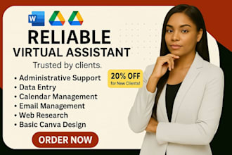 be your personal virtual assistant, executive and administrative assistant