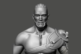 3d head 3d face model anime figure character model 3d head bust for 3d printing