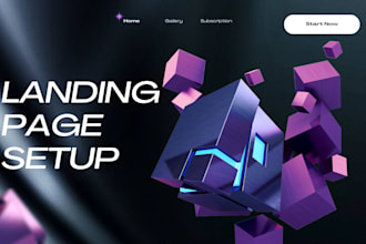 setup landing page for you