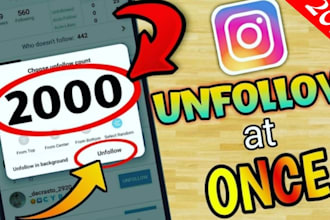 do professional instagram unfollow to get rid of bot, ghost, and spam followers