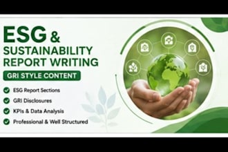 esg sustainability report and gri content