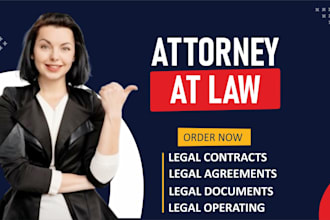write legal agreements, contracts, documents,privacy policy,motions,nda,services
