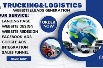 do trucking website, logistics website, cargo website, freight dispatch website