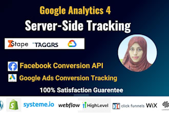 setup meta conversion API with stape or taggrs and ga4 server side tracking
