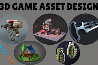 3d game asset 3d game environment unity 3d model scenes weapon gun 3d art prop