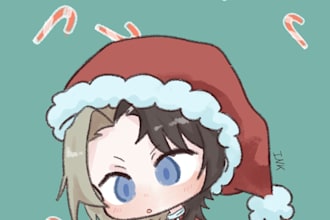 draw a simple chibi icon for you
