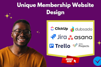 setup clickup, dubsado, jira, asana, trello, microsoft project