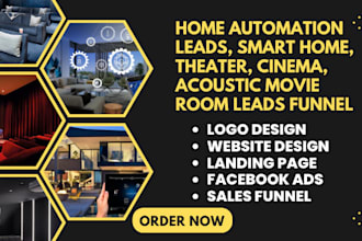 generate home automation smart home theater cinema acoustic movie room leads