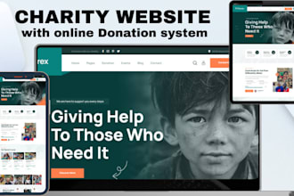 build nonprofit website, charity website, donation website