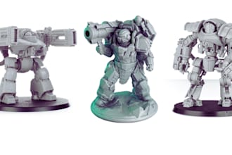 do 3d print and paint 3d miniature warhammer 40k dnd for you