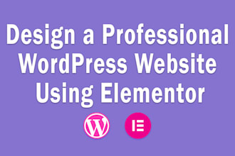 build wordpress elementor website and wordpress landing page design