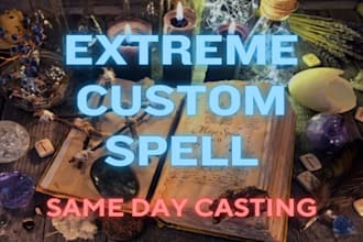 cast instant working custom spell, fast spell to make your wish come true in 20h