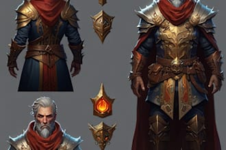 develop a fantasy character game notion for a book or game